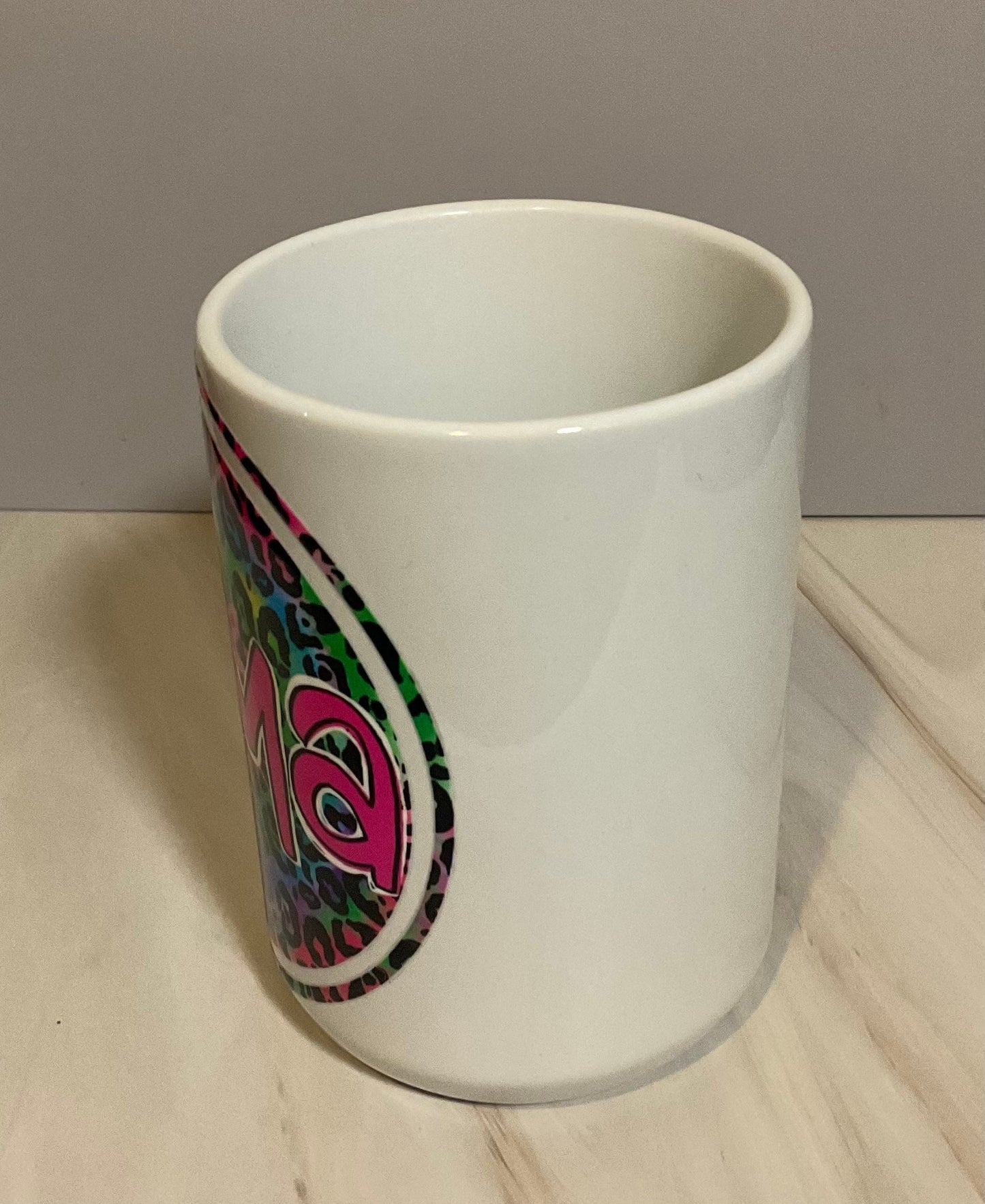 Mama Coffee Mug: Pink Leopard Print, Stylish Mom Gift