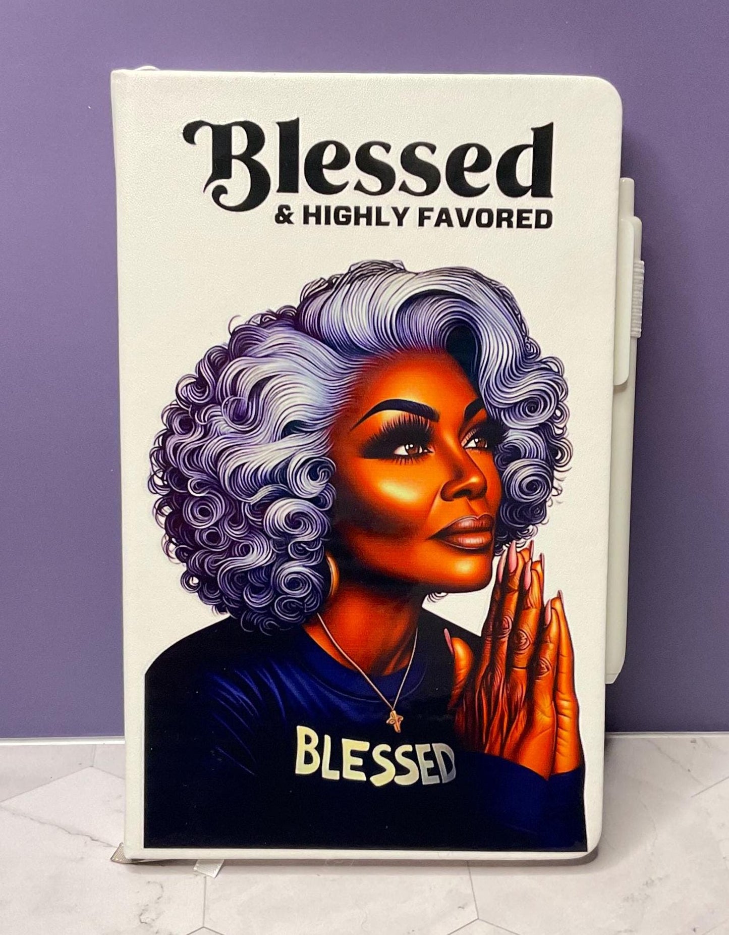 Blessed & Highly Favored Hard Cover Daily Journal: Mindfulness Gift