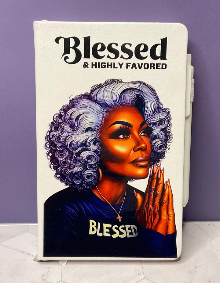 Blessed &amp; Highly Favored Hard Cover Daily Journal: Mindfulness Gift