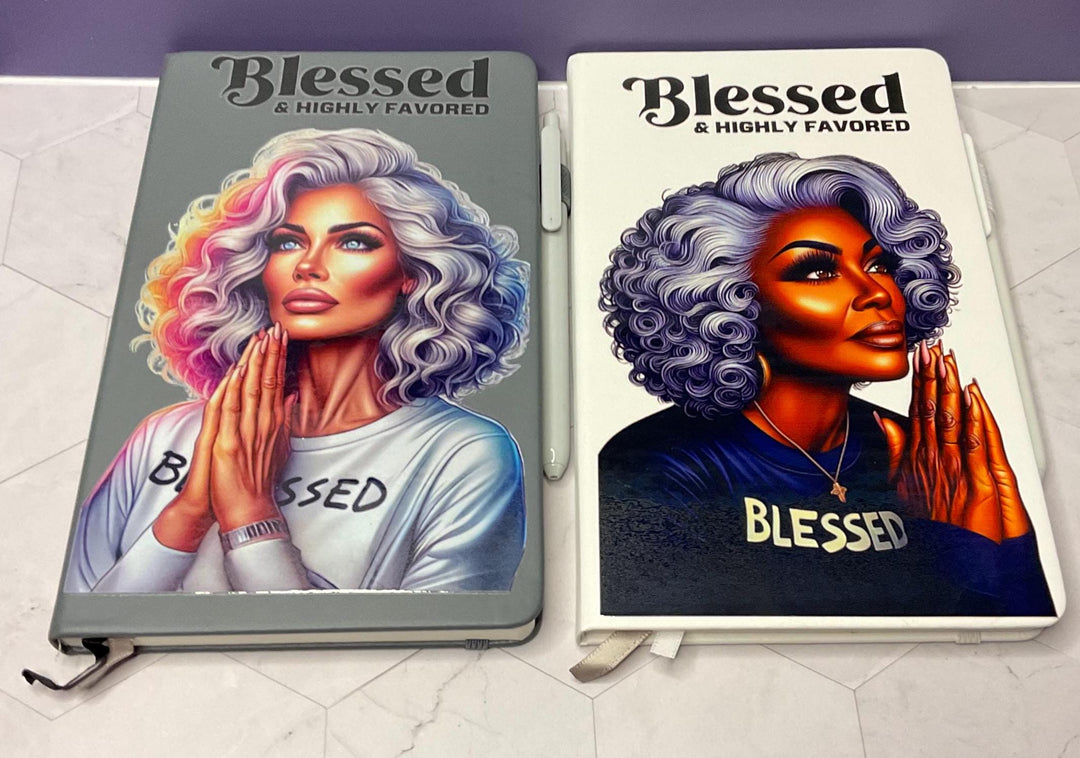 Blessed &amp; Highly Favored Hard Cover Daily Journal: Mindfulness Gift