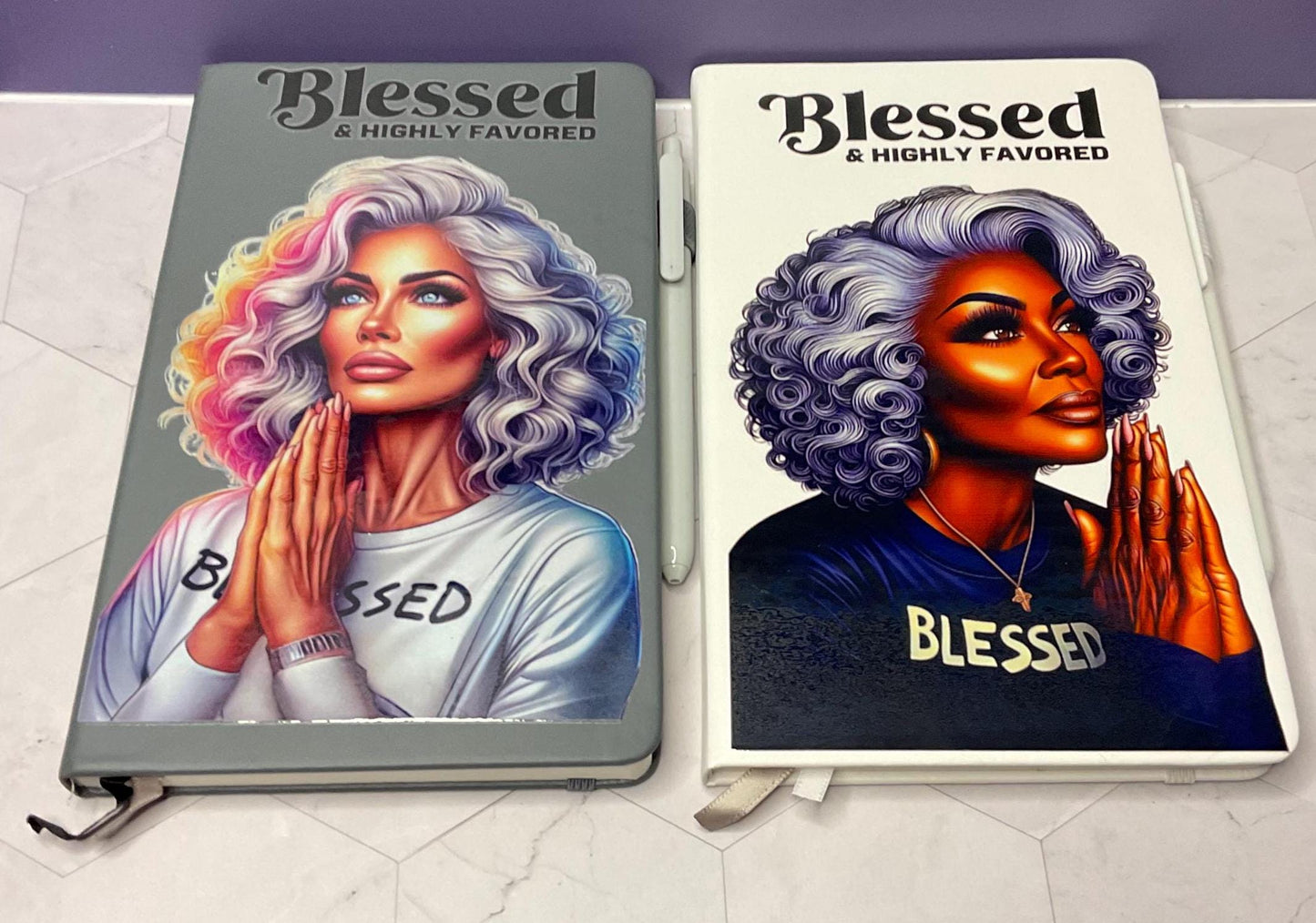 Blessed & Highly Favored Hard Cover Daily Journal: Mindfulness Gift