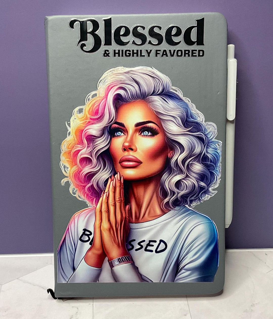 Blessed &amp; Highly Favored Hard Cover Daily Journal: Mindfulness Gift