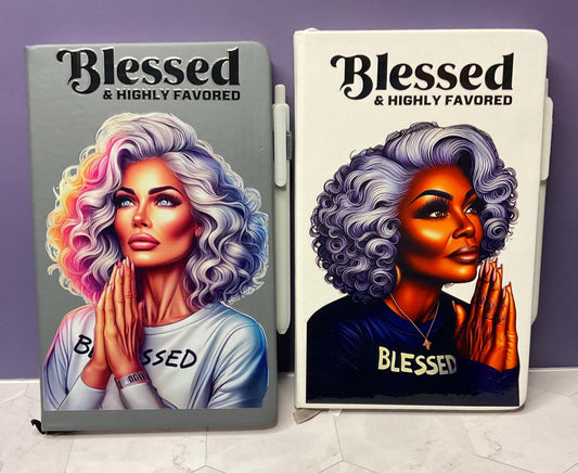 Blessed & Highly Favored Hard Cover Daily Journal: Mindfulness Gift