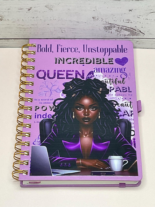 Positive Affirmations Journal: African American Hard Cover Daily Planner