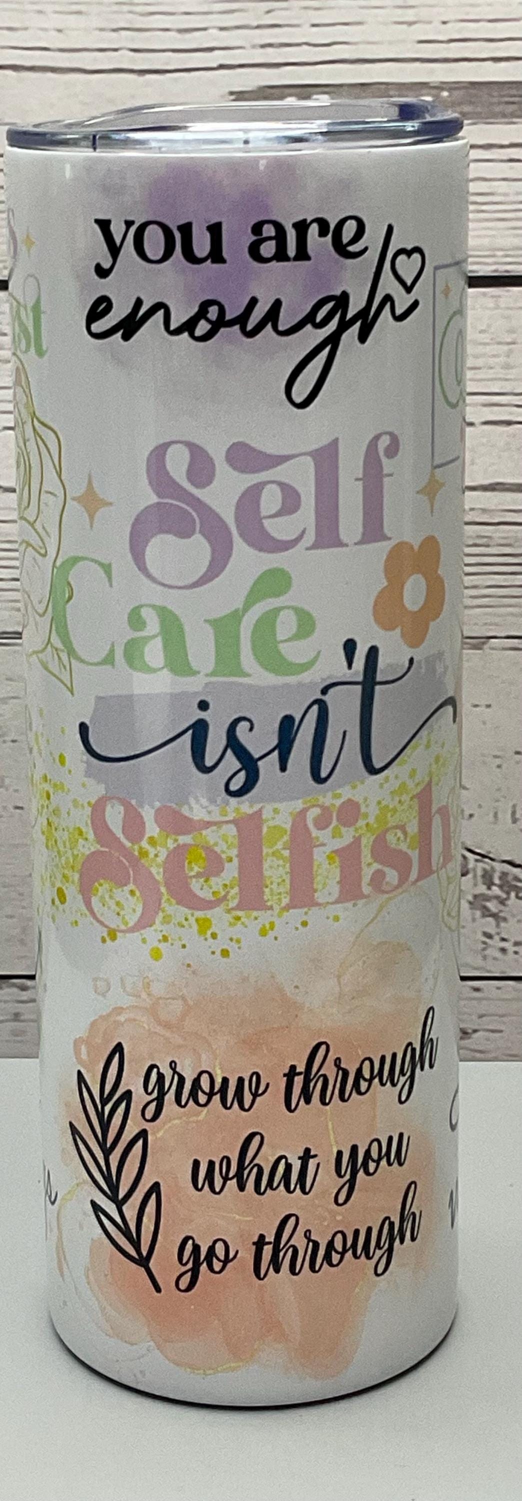 Self-Love Quotes 20 oz Tumbler: Stainless Steel Insulated Coffee Cup