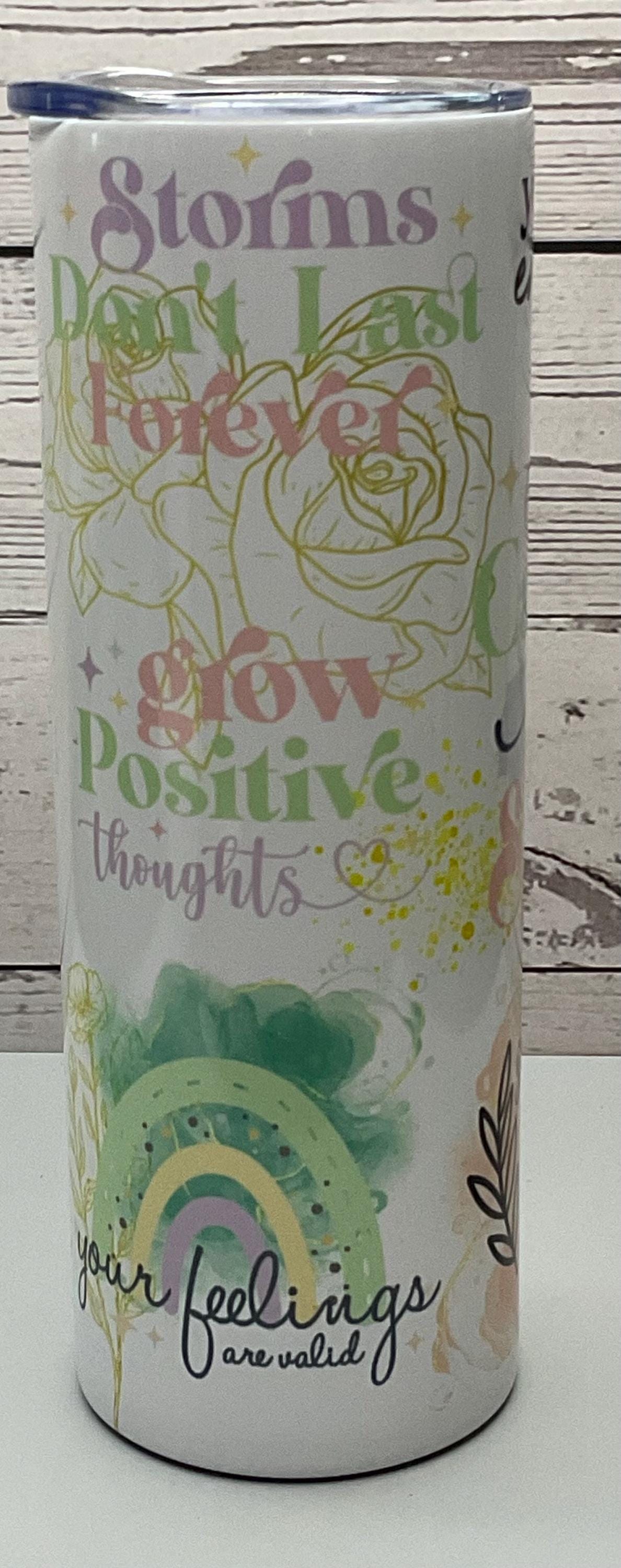 Self-Love Quotes 20 oz Tumbler: Stainless Steel Insulated Coffee Cup