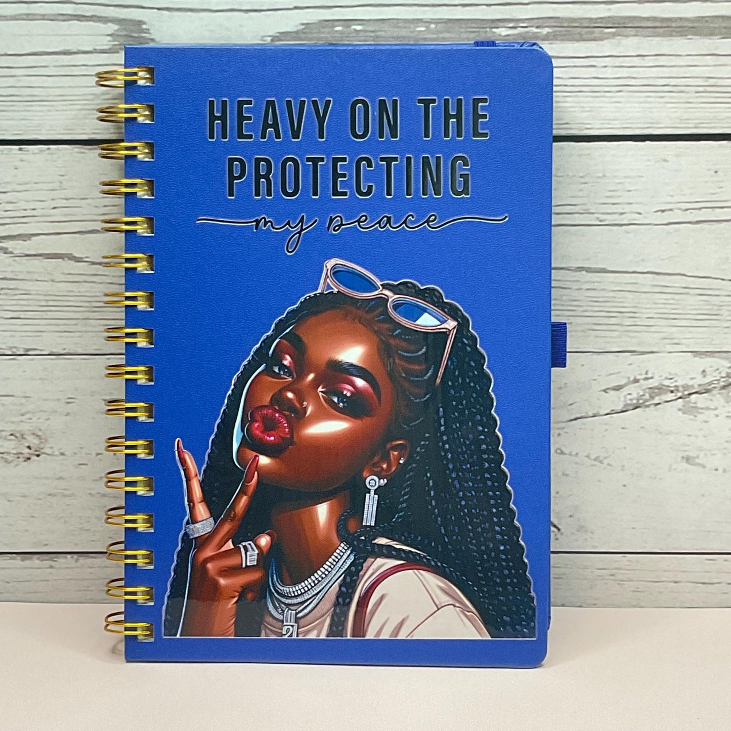 Protect My Peace Journal: Hard Cover Daily Positivity Notebook
