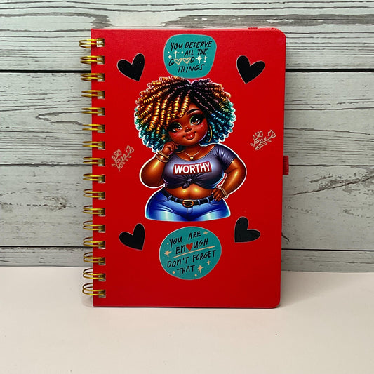 WORTHY Affirmation Journal: Daily Mindfulness, Hard Cover