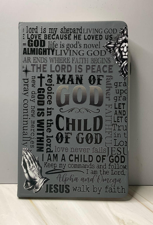 Faith-Based Daily Journal: Man of God Hard Cover
