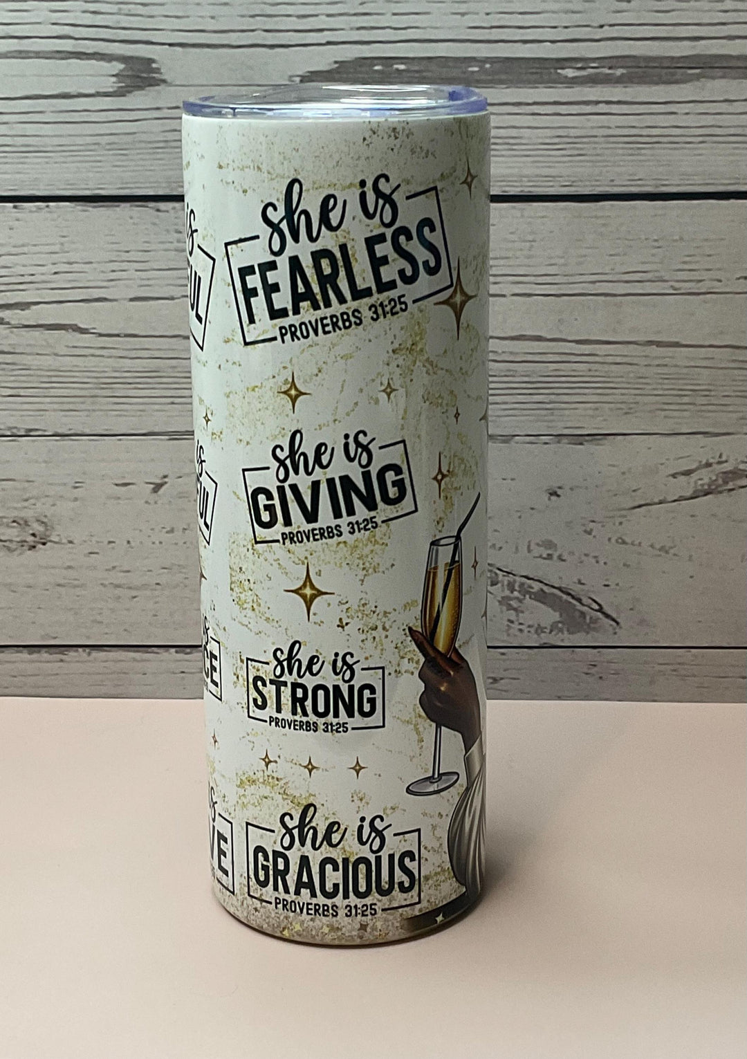 Phenomenal Woman Tumbler: Insulated Stainless Steel, Melanin Gift