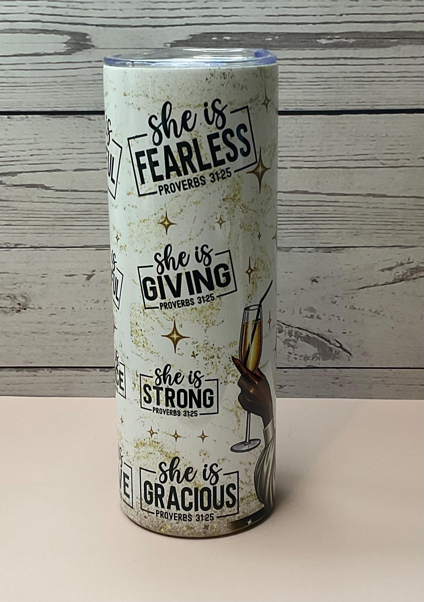 Phenomenal Woman Tumbler: Insulated Stainless Steel, Melanin Gift