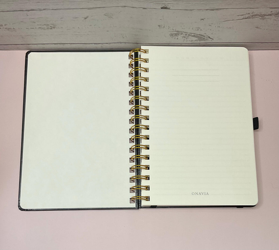 Goals Journal: Hard Cover Daily Planner with Pen Holder