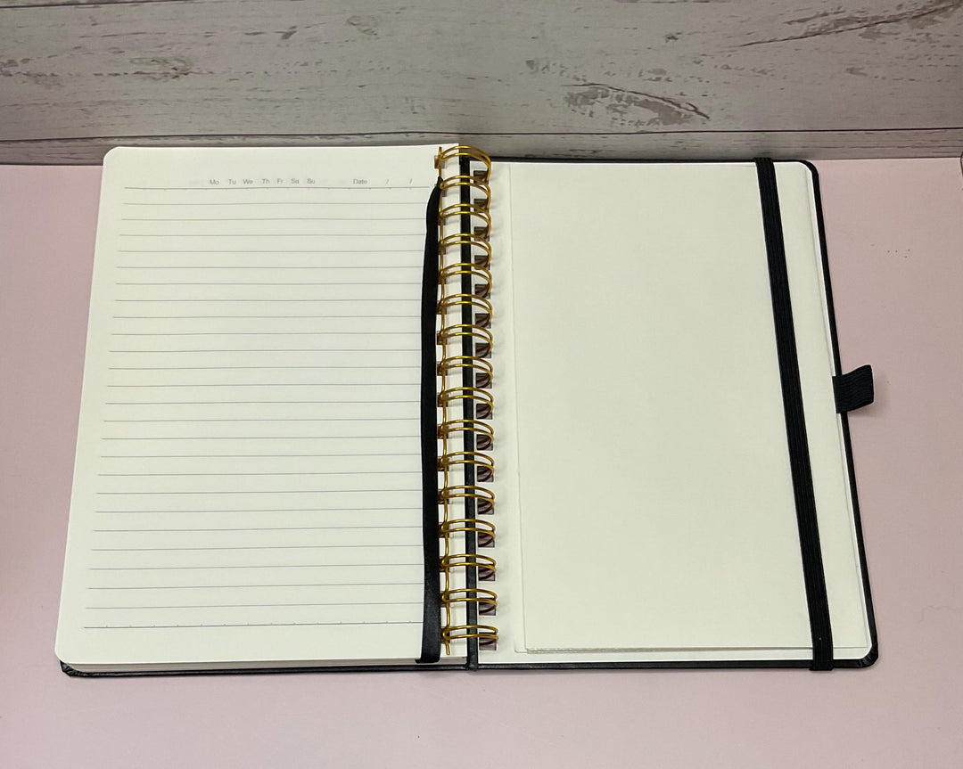 Goals Journal: Hard Cover Daily Planner with Pen Holder