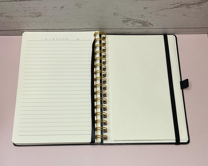 Goals Journal: Hard Cover Daily Planner with Pen Holder