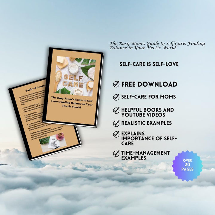 Self-Care Planner for Busy Moms: Digital Wellness Guide (PDF)
