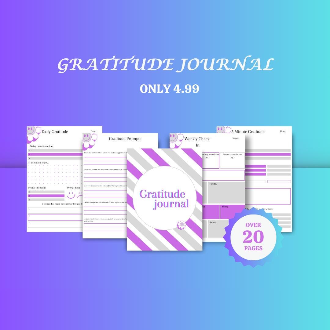 Gratitude Journal: 24-Page Daily Reflection