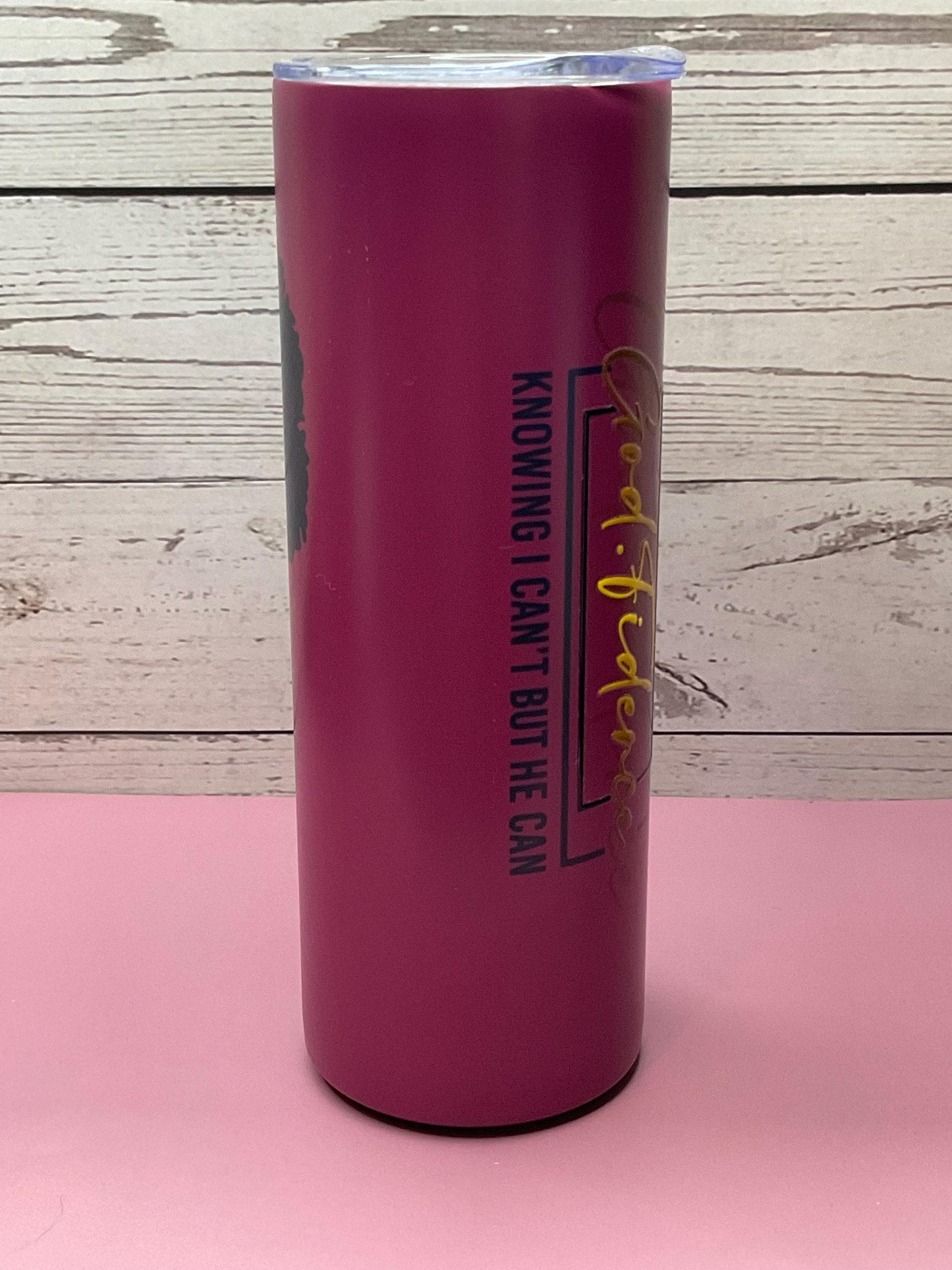Praying God-fidence 20 oz Tumbler: Insulated Lid Gift