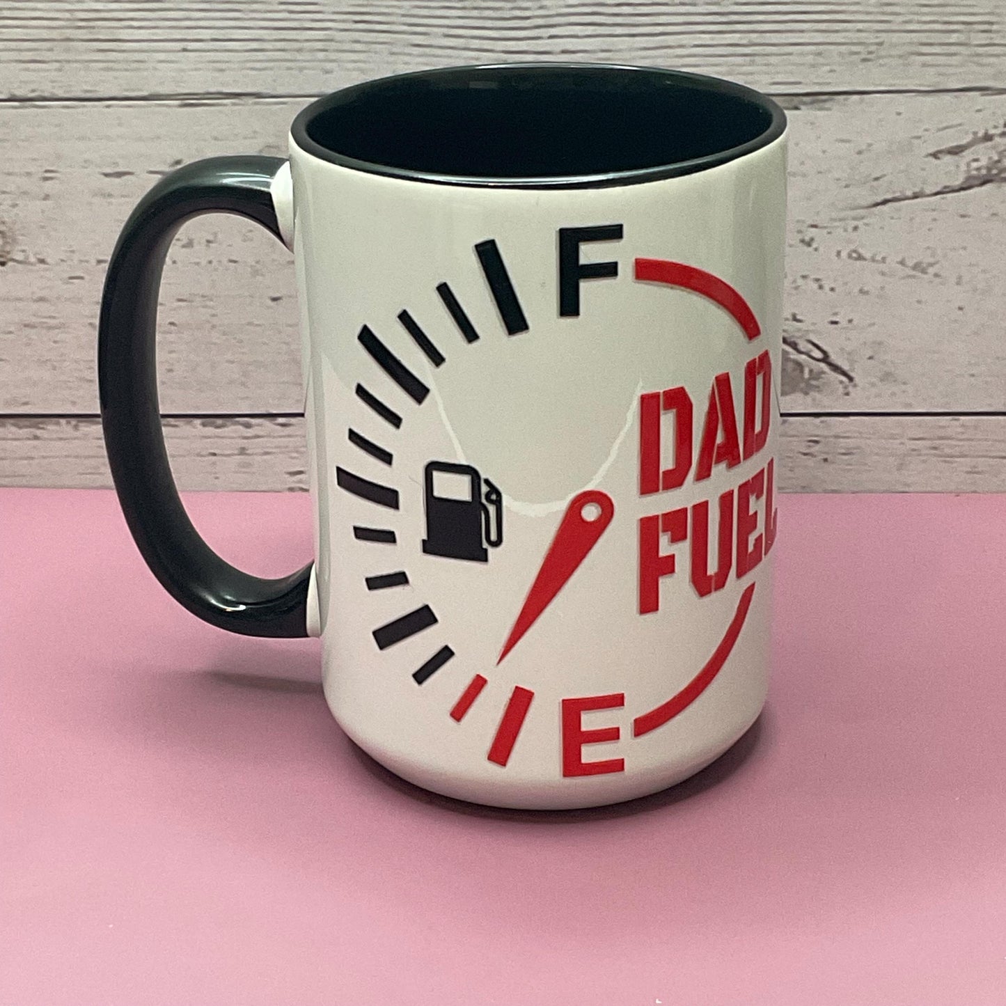 DAD Black and White 2-Tone Coffee Mug 15 oz, Perfect for Father's Day