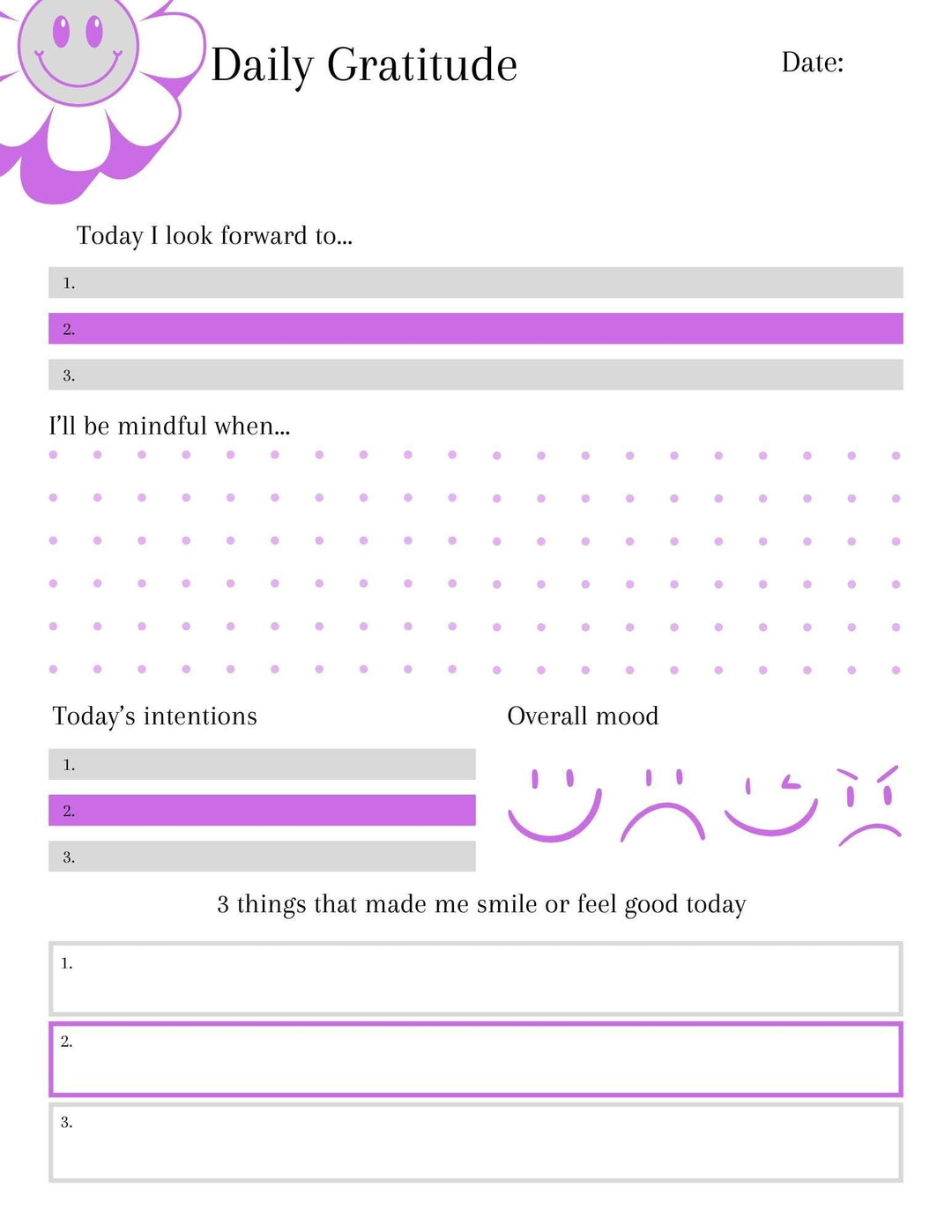 Gratitude Journal: 24-Page Daily Reflection