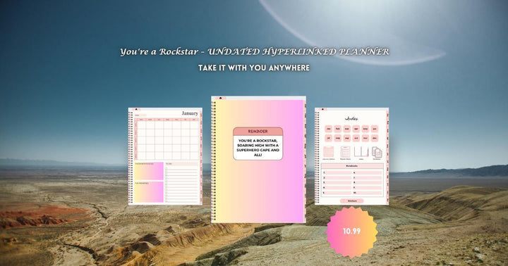 Colorful Digital Undated Planner: On-the-Go Organization