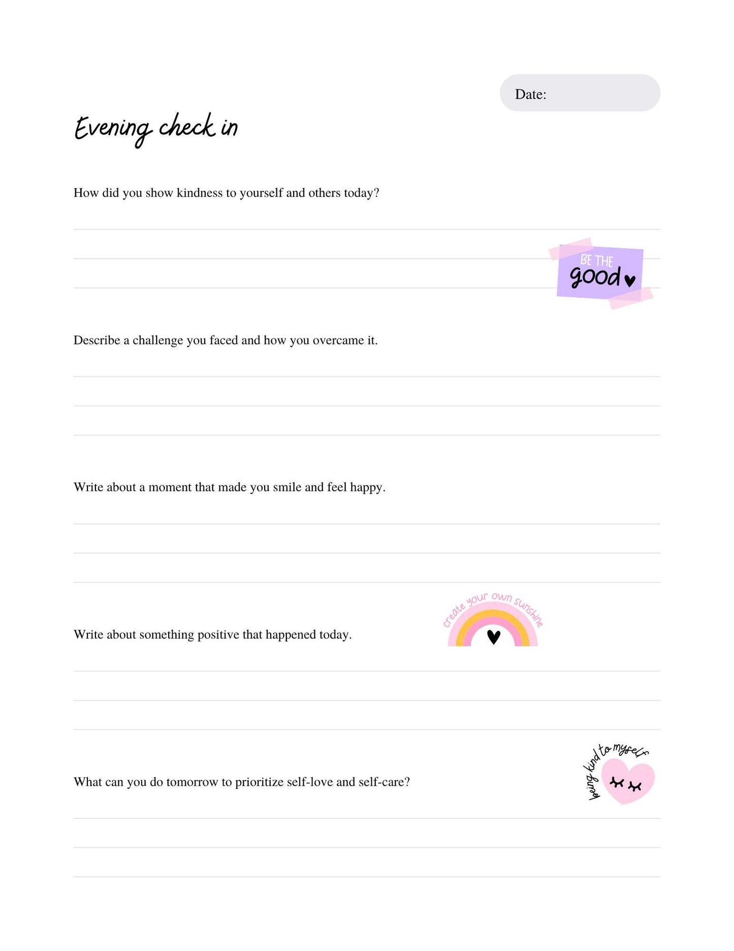 Self-Love Journal for Teenagers: Digital Gift