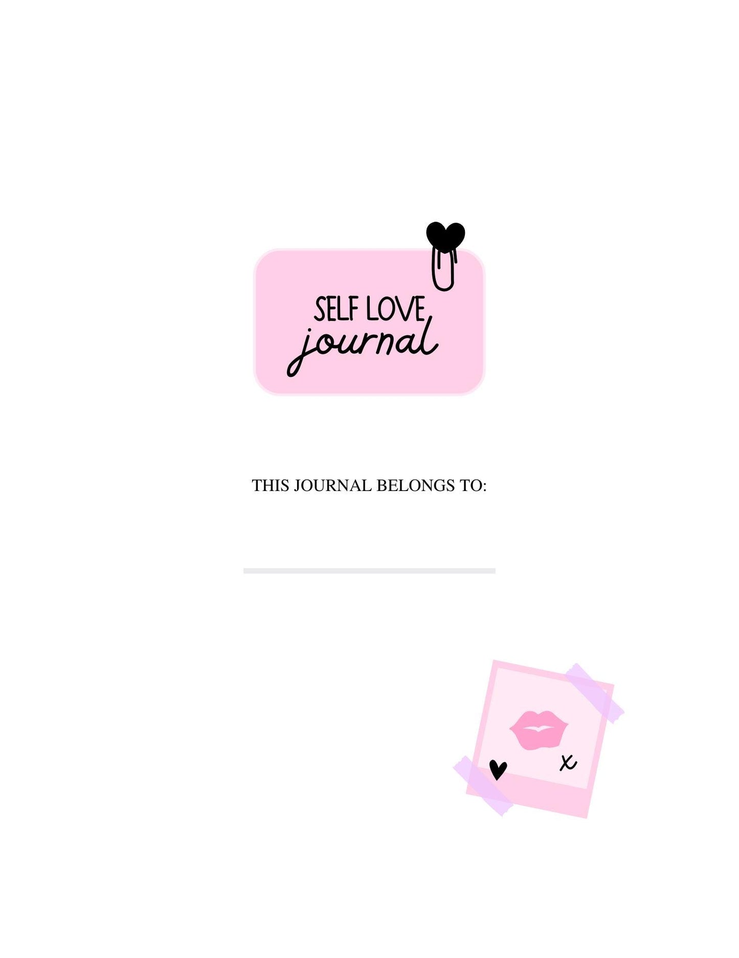 Self-Love Journal for Teenagers: Digital Gift