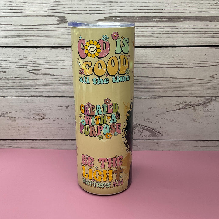 Walk By Faith Tumbler: 20 oz Insulated Travel Mug