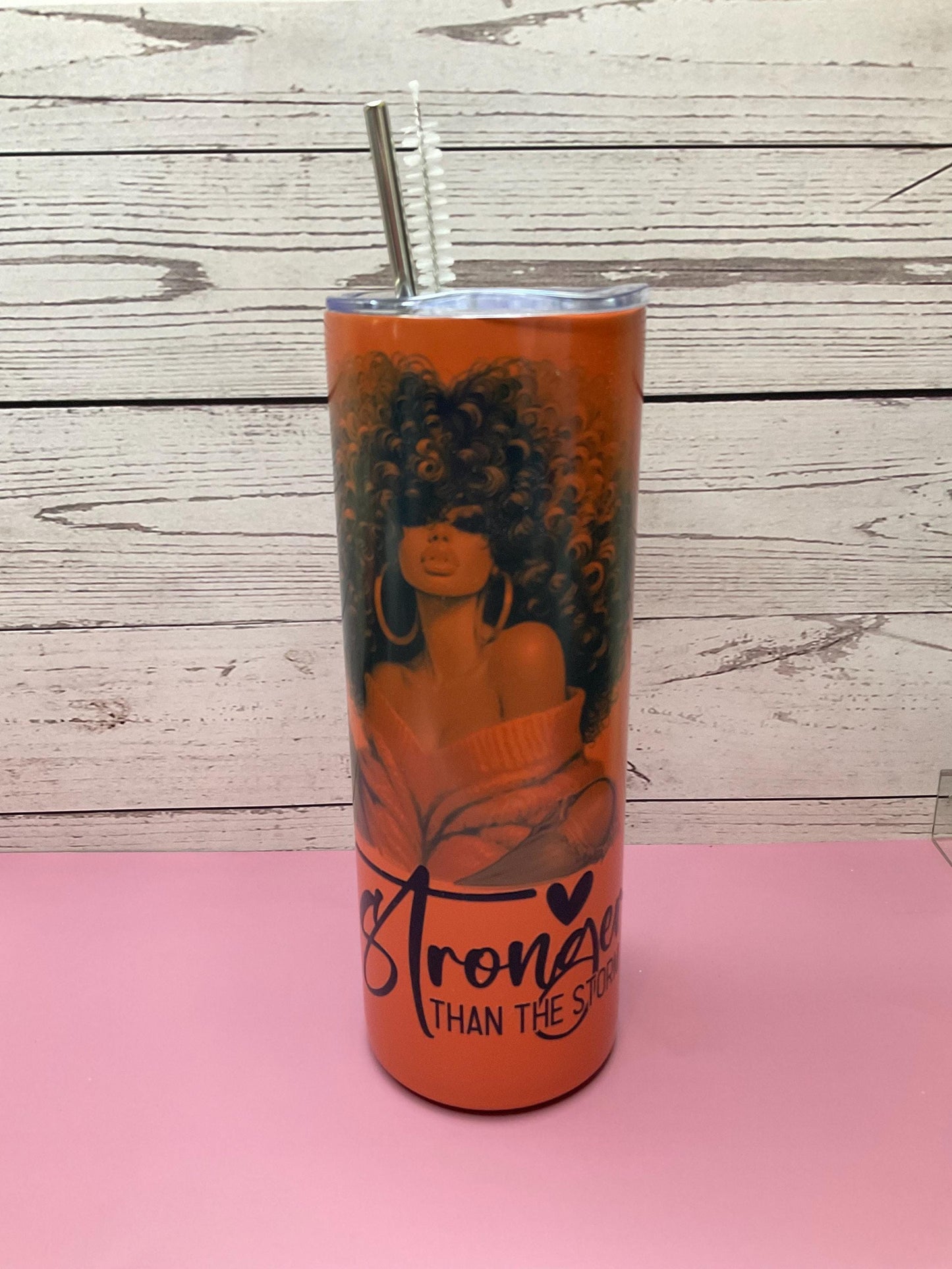 Affirmation Tumbler: Orange 20 oz Insulated Travel Mug