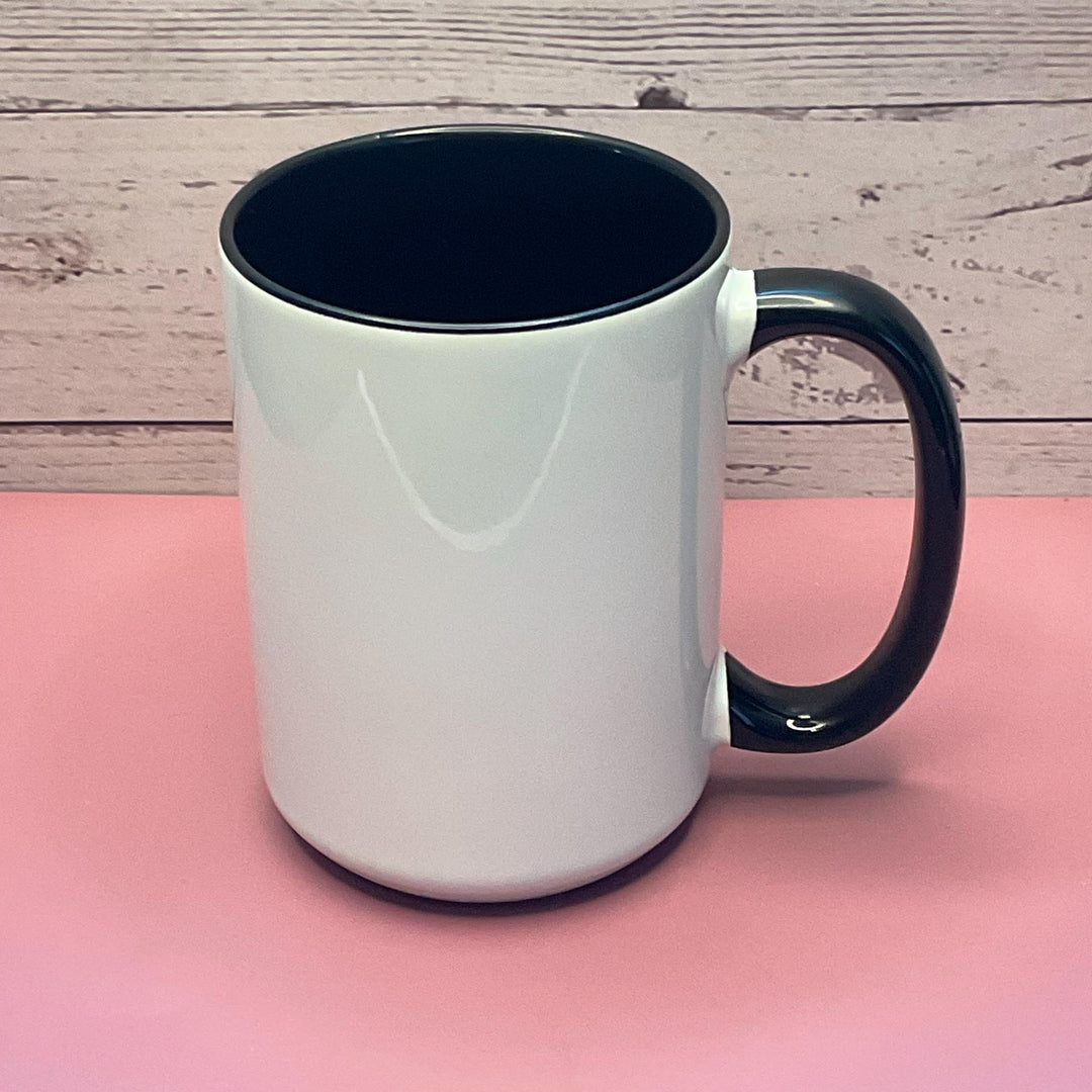 DAD Black and White 2-Tone Coffee Mug 15 oz, Perfect for Father&