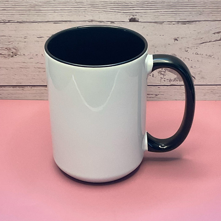 DAD Black and White 2-Tone Coffee Mug 15 oz, Perfect for Father&