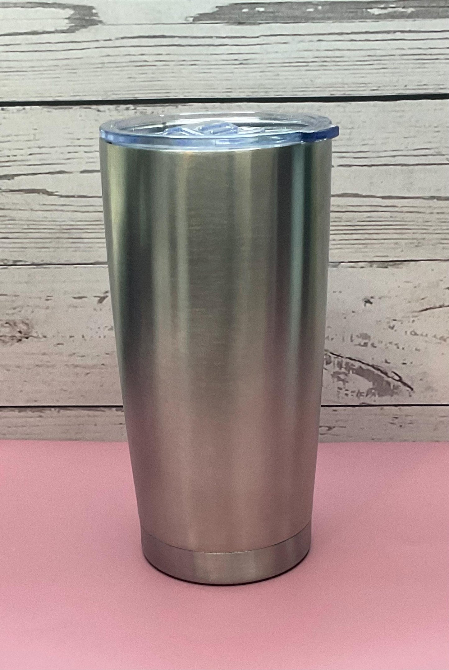 DAD Silver Tumbler: Double Wall Insulated Stainless Steel, 20 oz