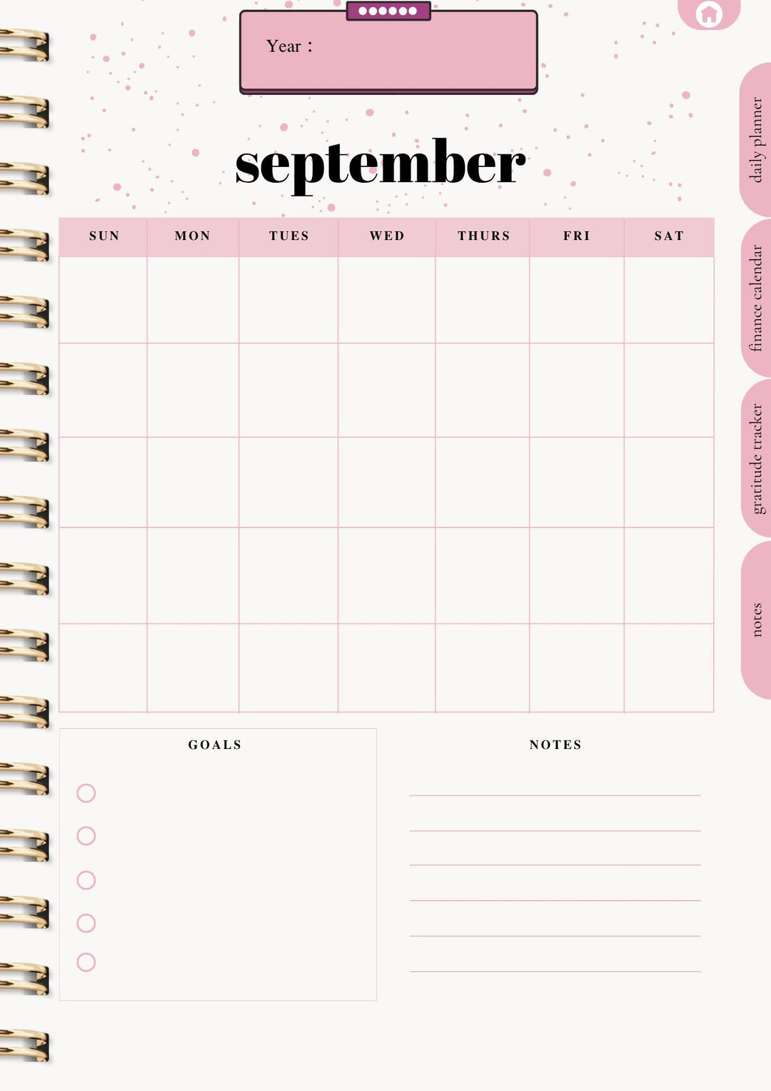 Digital Planner for Women: Productivity &amp; Self-Care Organizer (80+ Pages)