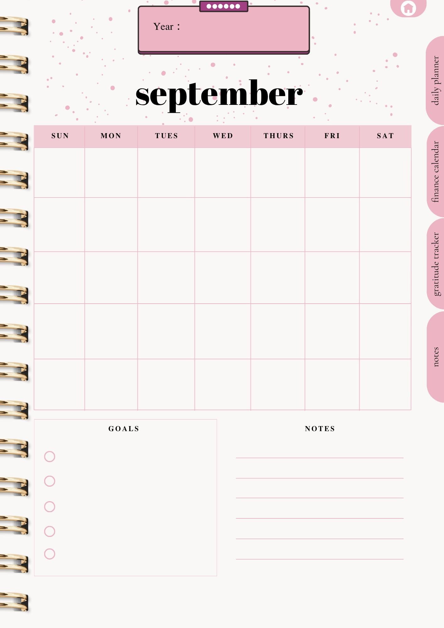 Digital Planner for Women: Productivity & Self-Care Organizer (80+ Pages)