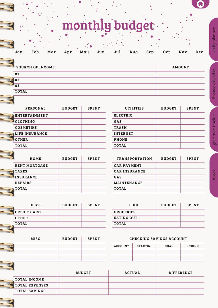 Digital Planner for Women: Productivity &amp; Self-Care Organizer (80+ Pages)