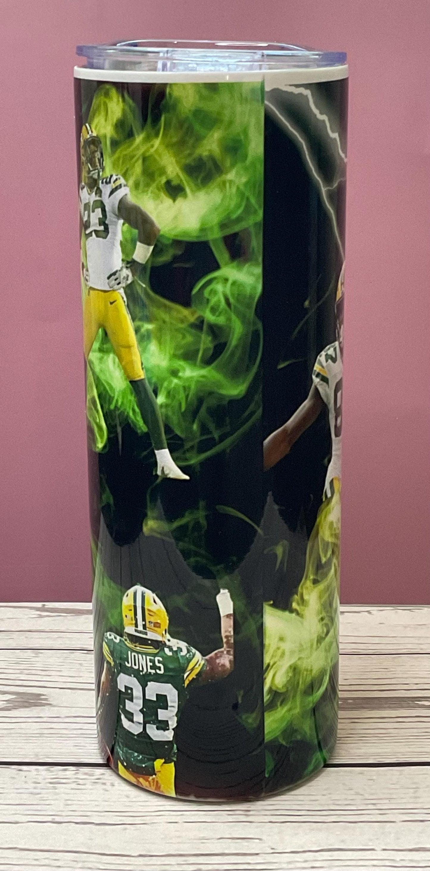 Green Lightning Insulated Tumbler: 20oz Stainless Steel Travel Cup