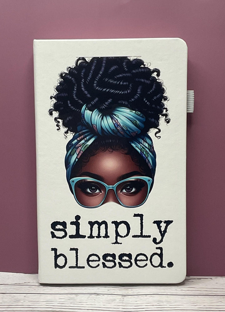 Simply Blessed Tumbler &amp; Journal Set: Afrocentric Christian Gift