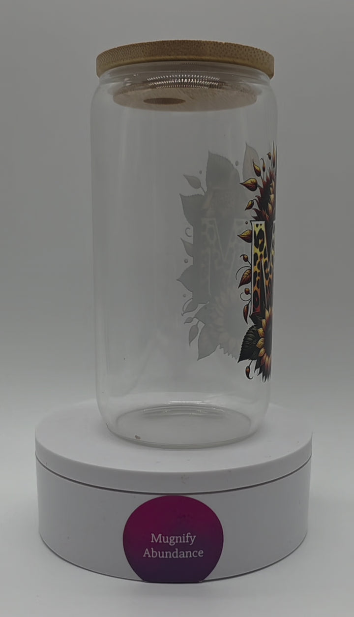 New England Patriots Frosted Glass Can with Bamboo Lid | Football Fan Tumbler Cup | Sports Drink Glass for Game Day | Gift for Patriots Fans